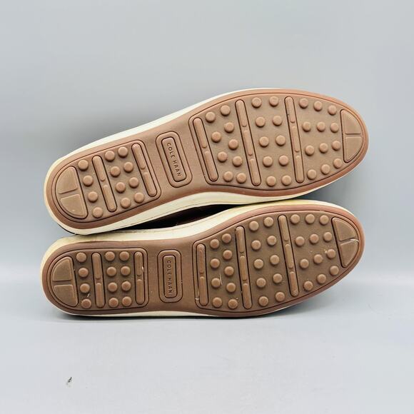 Cole Haan Shoes Mens 13 Brown Leather Driving Penny Loafers Moc Slip On Walking - Picture 8 of 11